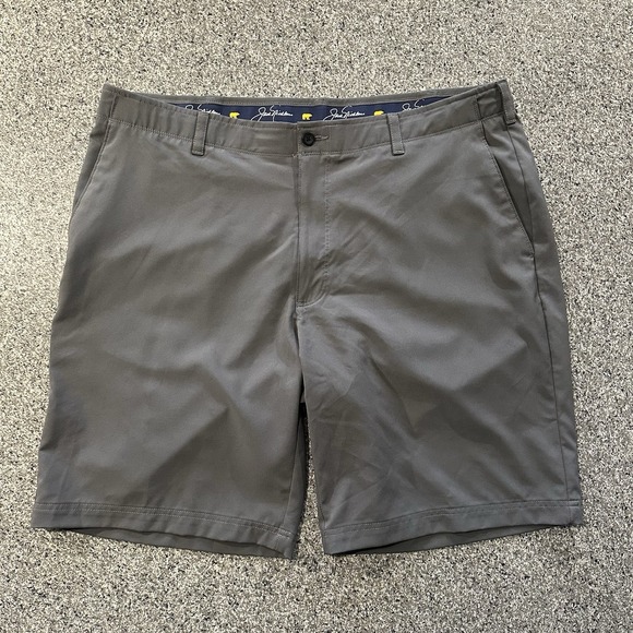 Jack Nicklaus Golf Shorts 10" Men's 40 Grey Flat Front Stretch - Picture 1 of 7